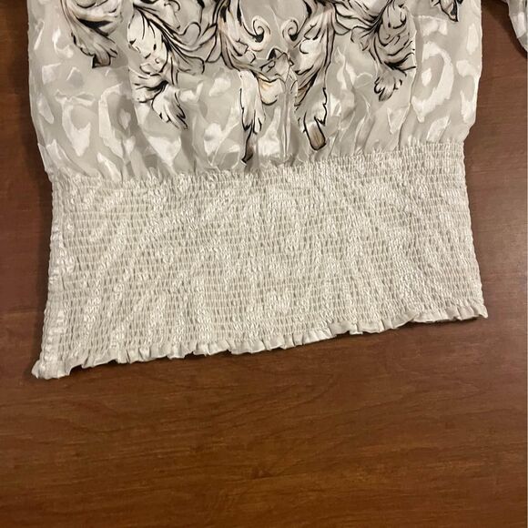 white house black market wide neck blouse - Picture 3 of 5